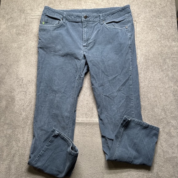 Stio Men's Blue Stretch Corduroy Pants 38 Outdoor Hiking Mountain Gorpcore Style